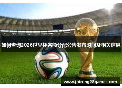 如何查询2026世界杯名额分配公告发布时间及相关信息
