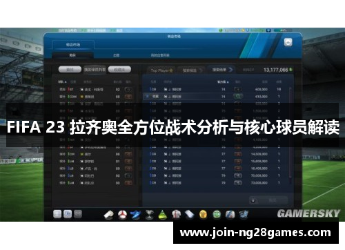 FIFA 23 拉齐奥全方位战术分析与核心球员解读