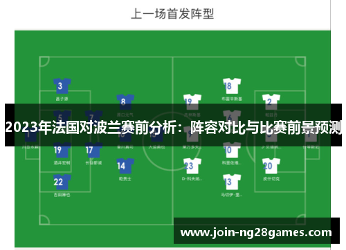 2023年法国对波兰赛前分析:阵容对比与比赛前景预测 2023年法国对波兰赛前分析:阵容对比与比赛前景预测